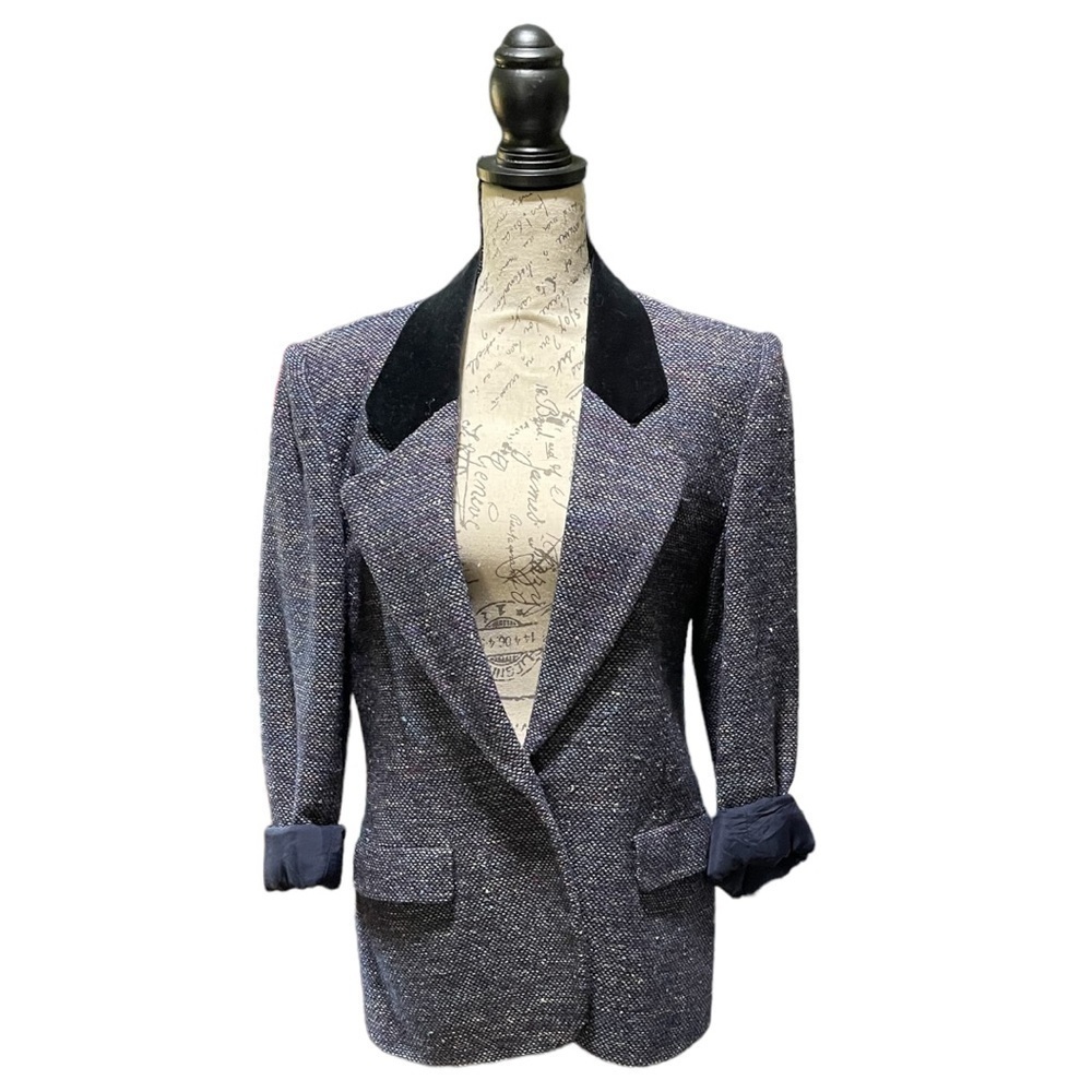Halston III Vintage Tweed Blazer Size 6